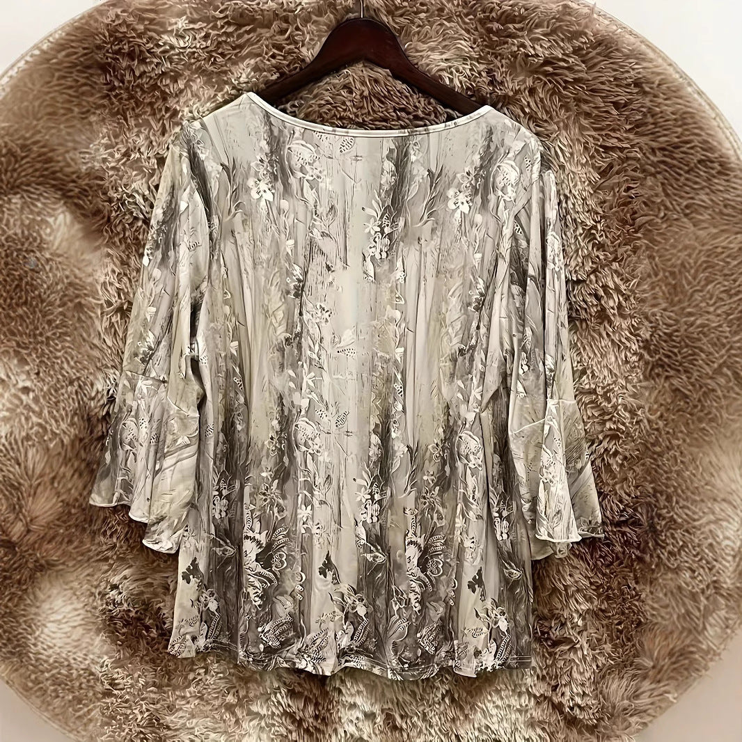 Round Neck Short Sleeves Casual Top