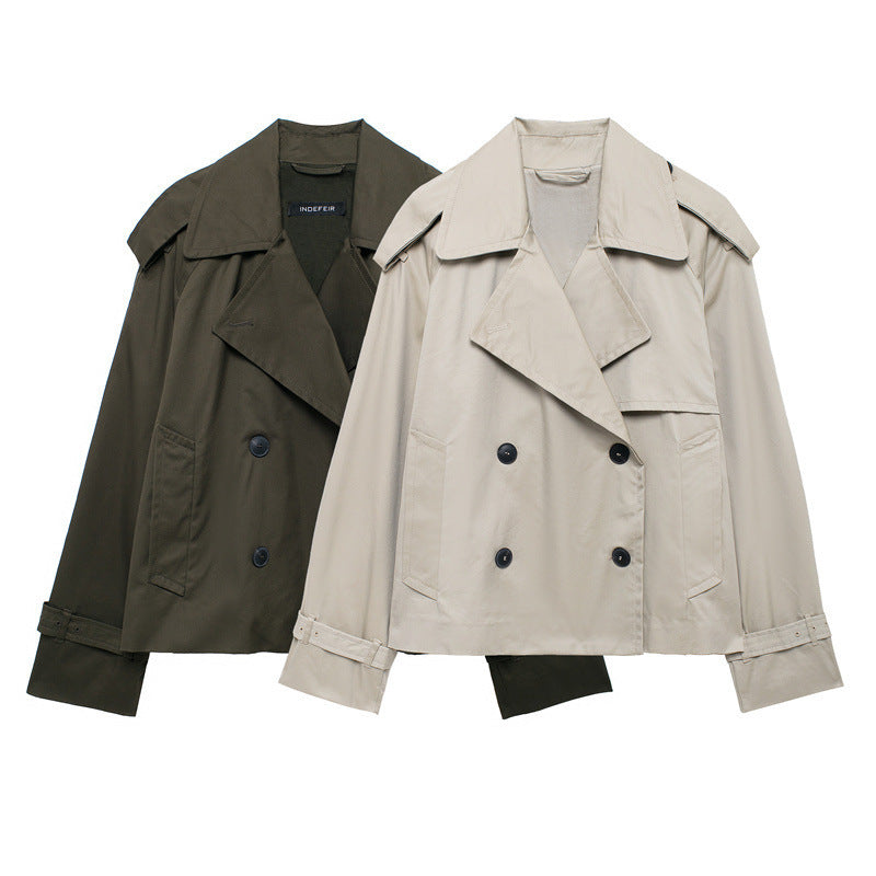 Fashion Casual All-matching Short Windbreaker Women's Coat 0