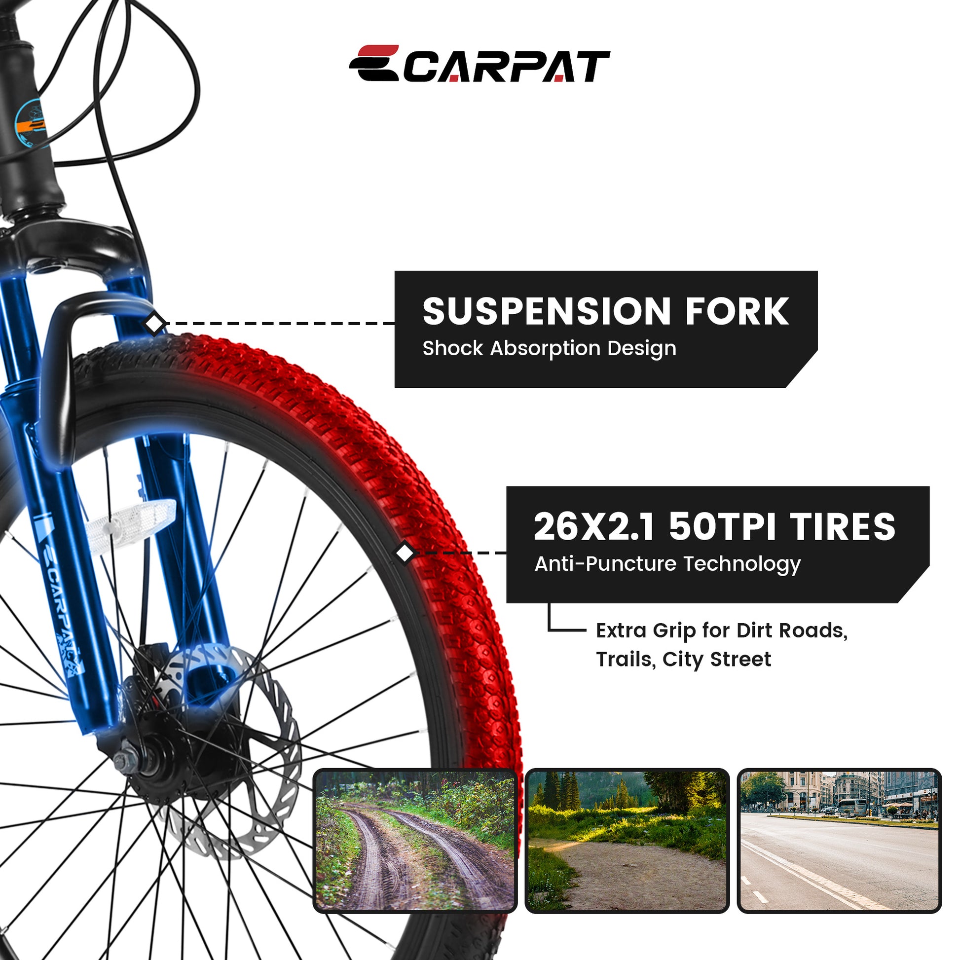 Bicycle S26102 BLACK-BLUE
