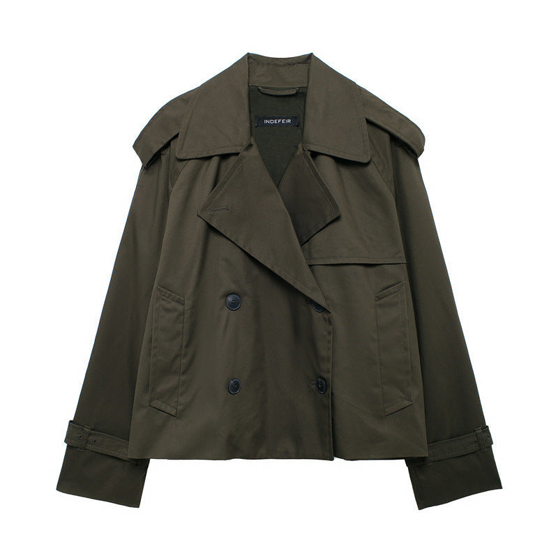 Fashion Casual All-matching Short Windbreaker Women's Coat 0