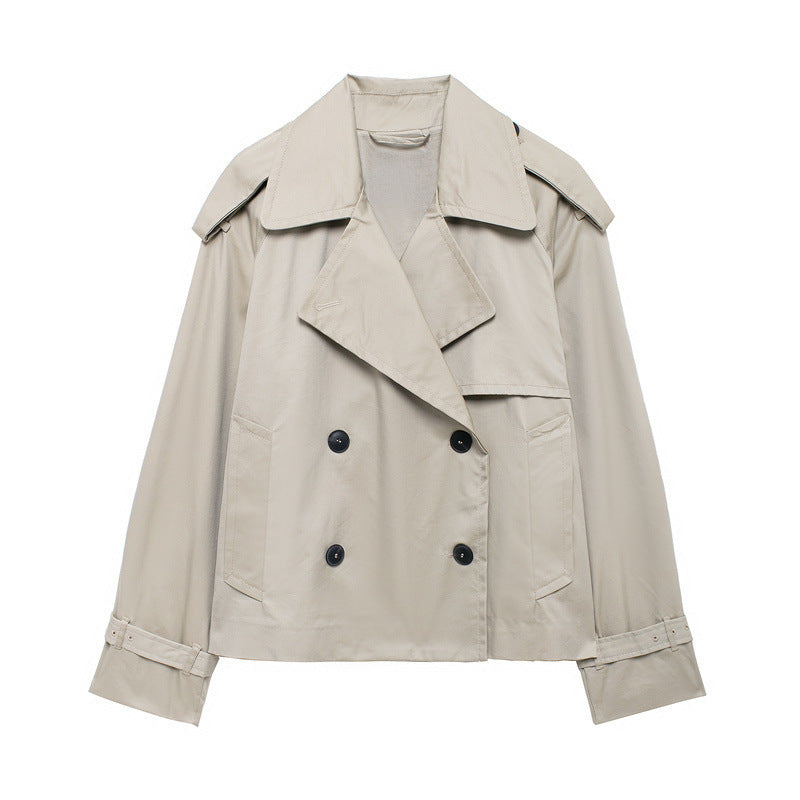 Fashion Casual All-matching Short Windbreaker Women's Coat 0